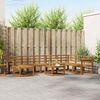 vidaXL Outdoor Sofa Set 9 pcs Natural Solid Acacia Wood
