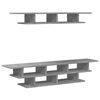 vidaXL TV Wall Units Concrete Grey Engineered Wood