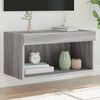 vidaXL TV Cabinet with LED Lights Grey Sonoma 60x30x30 cm