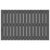 vidaXL Wall Headboard Grey 95.5x3x60 cm Solid Wood Pine