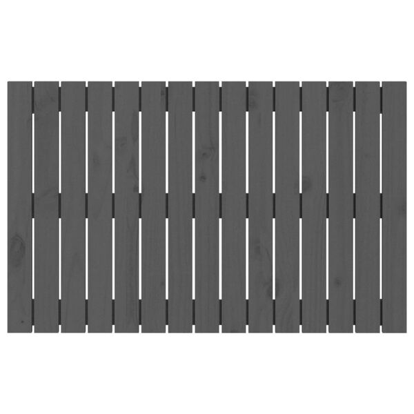 vidaXL Wall Headboard Grey 95.5x3x60 cm Solid Wood Pine