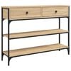 vidaXL Console Table Sonoma Oak 100x25x75 cm Engineered Wood