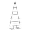 vidaXL Metal Christmas Tree for Decoration Black 150 cm