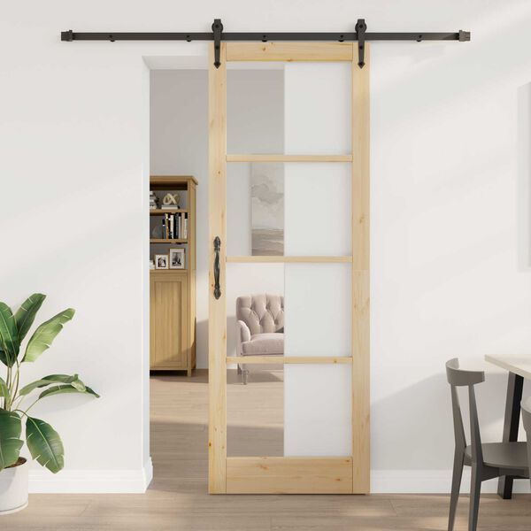 vidaXL Sliding Door ORKDAL Natural 83 x 232 cm