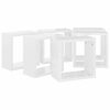 vidaXL Wall Cube Shelves 6 pcs High Gloss White 30x15x30 cm