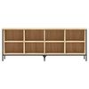 vidaXL Shoe Cabinet Sonoma Oak 131x35x50 cm Engineered Wood
