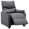 vidaXL Recliner Chair Dark Grey Fabric