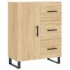 vidaXL Highboard Sonoma Oak 69.5x34x180 cm Engineered Wood