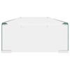 vidaXL TV Stand/Monitor Riser Glass Clear 100x30x13 cm
