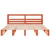 vidaXL Bed Frame without Mattress Wax Brown 180x200 cm Super King Solid Wood Pine