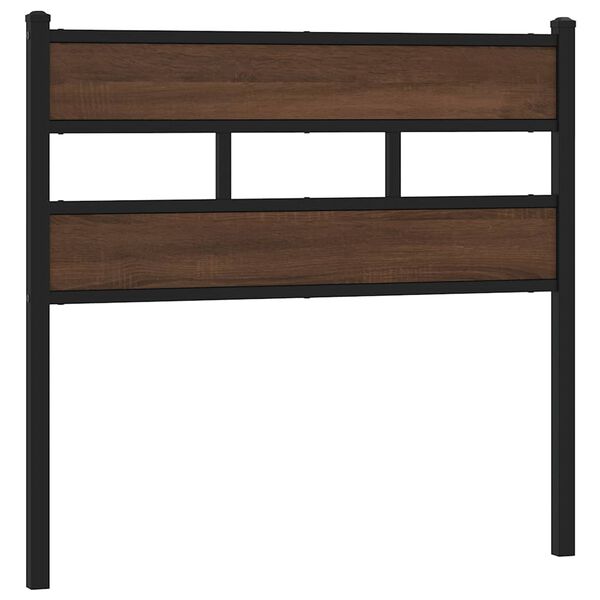 vidaXL Replace Headboard Brown Oak 90 cm Steel and Engineered Wood
