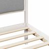 vidaXL Bed Frame with Headboard Light Grey 150 x 200 cm Fabric