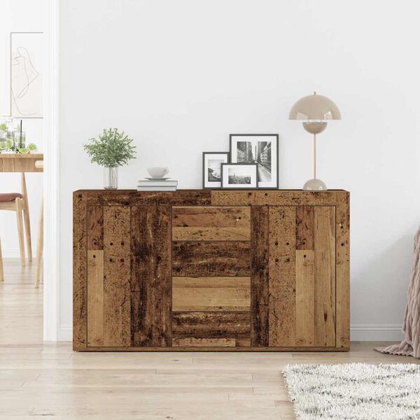 vidaXL Sideboard with Drawer Old Wood 120 x 36 x 69 cm Engineered Wood