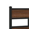 vidaXL Bed Frame without Mattress Brown Oak 150x200 cm King Size Engineered Wood