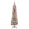 vidaXL Artificial Christmas Tree with 300 LEDs with Stand White 180 cm