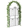 vidaXL Garden Arch Plain Black 115 x 37 x 226 cm