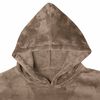 vidaXL Blanket Hoodie Camel S Flannel