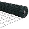 vidaXL Euro Fence Green 0.6 x 25 m PVC-coated iron