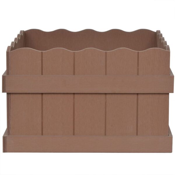 vidaXL WPC Garden Raised Bed 40x40x25 cm Brown