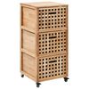 vidaXL Storage Cabinet | Natural | Solid walnut wood | Medium | Bathroom Cabinet