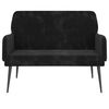 vidaXL Bench Black 108 x 79 x 79 cm Velvet