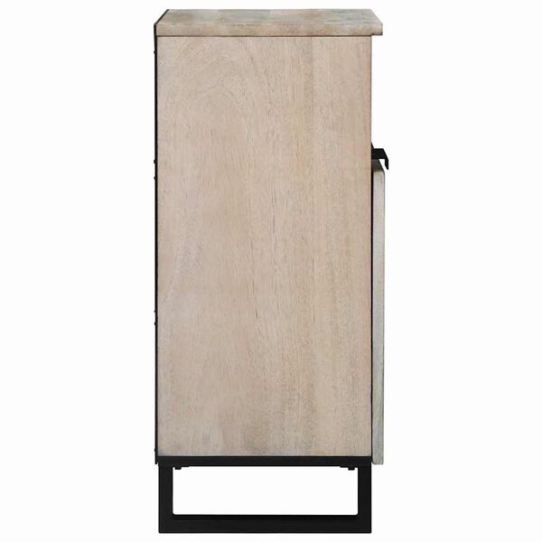 vidaXL Media Storage Cabinets & Racks White and Black 60 x 33 x 75 cm