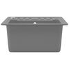 vidaXL Granite Kitchen Sink Single Basin Grey