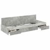 vidaXL Bed Frame with Drawer Concrete Grey 80 x 200 cm Engineered Wood