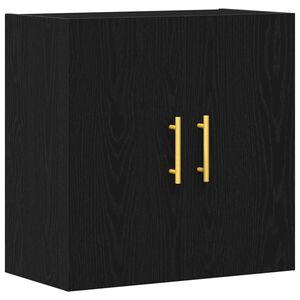vidaXL Wall-mounted Cabinet Black Oak 60 x 31 x 70 cm Engineered Wood