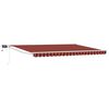 vidaXL Manual Retractable Awning with LEDs 5 x 3 m