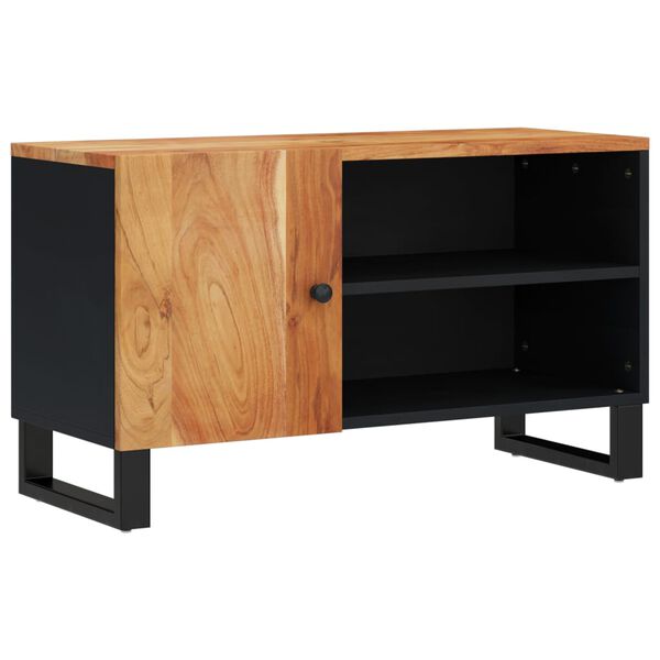 vidaXL TV Cabinet 80x33x46 cm Solid Wood Acacia&Engineered Wood