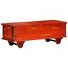vidaXL Storage Box Red 110x40x40 cm Solid Acacia Wood