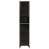 vidaXL Bathroom Cabinet 40x27x180 cm Iron and Solid Wood Mango