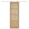 vidaXL Sliding Door ORKDAL Brown 73.5 x 211 cm Solid Pine Wood
