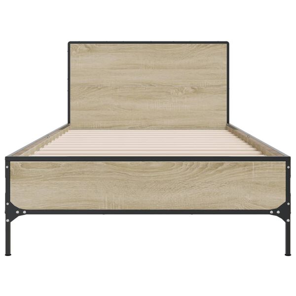 vidaXL Bed Frame without Mattress Sonoma Oak 90x200 cm