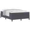 vidaXL Bed Frame Dark grey 140 x 200 cm Corduroy fabric