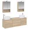vidaXL Bathroom Furniture Set 5 pcs Sonoma Oak