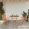 vidaXL Garden Dining Set 3 pcs Brown Solid Acacia Wood