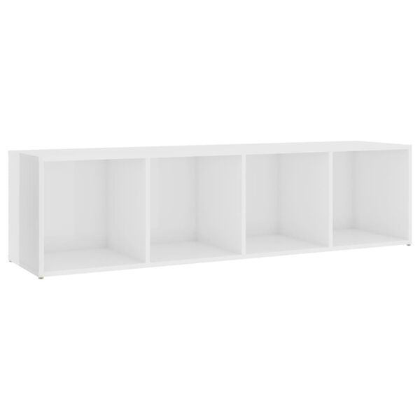 vidaXL TV Cabinets 3 pcs High Gloss White 142.5x35x36.5 cm Engineered Wood