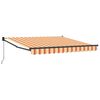 vidaXL Retractable Awning Retractable Yellow and Orange 300 x 250 cm