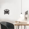 Homemania Wall Decoration Mini Van 32x36 cm Steel Black