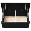 vidaXL Storage Box Black 80x40x45.5 cm Solid Wood Pine