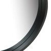 vidaXL Wall Mirror with Strap 50 cm Black