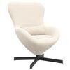 vidaXL Egg Chair Cream 63 x 73 x 90 cm Fabric