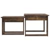 vidaXL Coffee Table Set 2 pcs Smoked Oak Engineered Wood