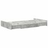vidaXL Storage Bed Frame Concrete Grey 120 x 200 cm Engineered Wood