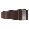 vidaXL Garden Shed Brown 191x980x198 cm Galvanised Steel