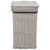 vidaXL Laundry Basket White Willow