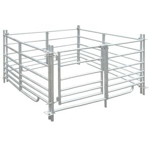4-Panel Sheep Pen Galvanised Steel 137 x 137 x 92 cm