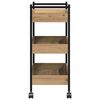 vidaXL Kitchen Trolley Artisan Oak 50 x 30 x 70 cm Engineered Wood